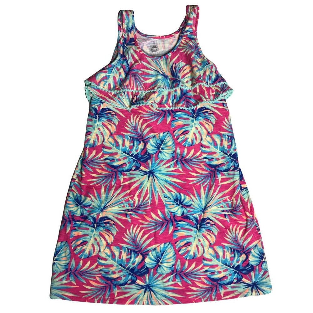 Wonder Nation L 10/12 tropical print dress